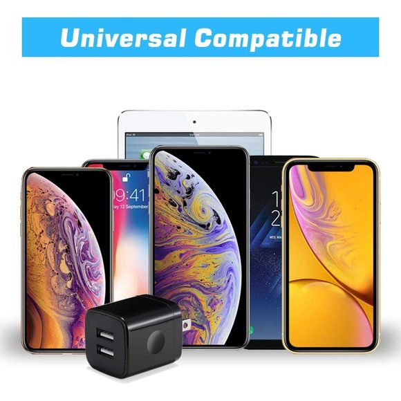 4-Pack 2.1A Dual Port USB Power Adapter Block Cube for Phone 8/7/6 Plus/X - Picture 5 of 7